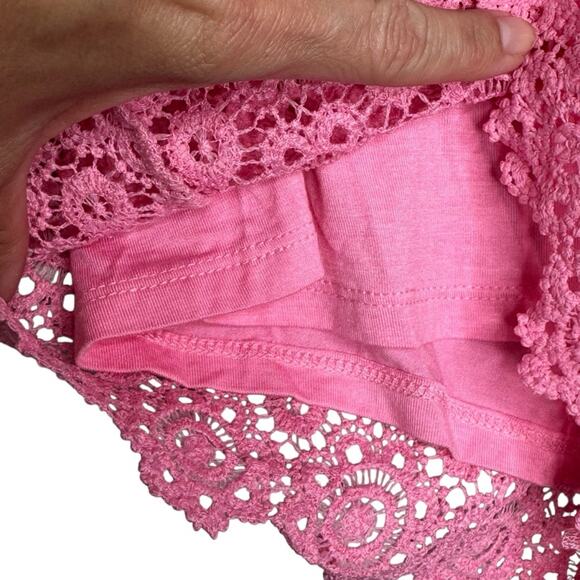 NWT Design History Shorts Eyelet Lace Pink Girls Stitch Fix Size L Large - Picture 3 of 10